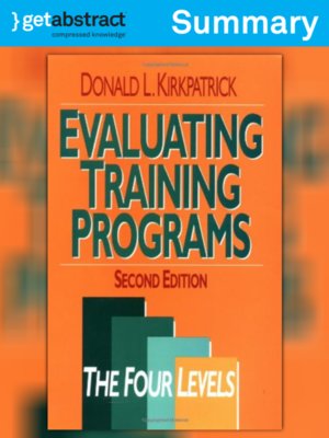cover image of Evaluating Training Programs (Summary)